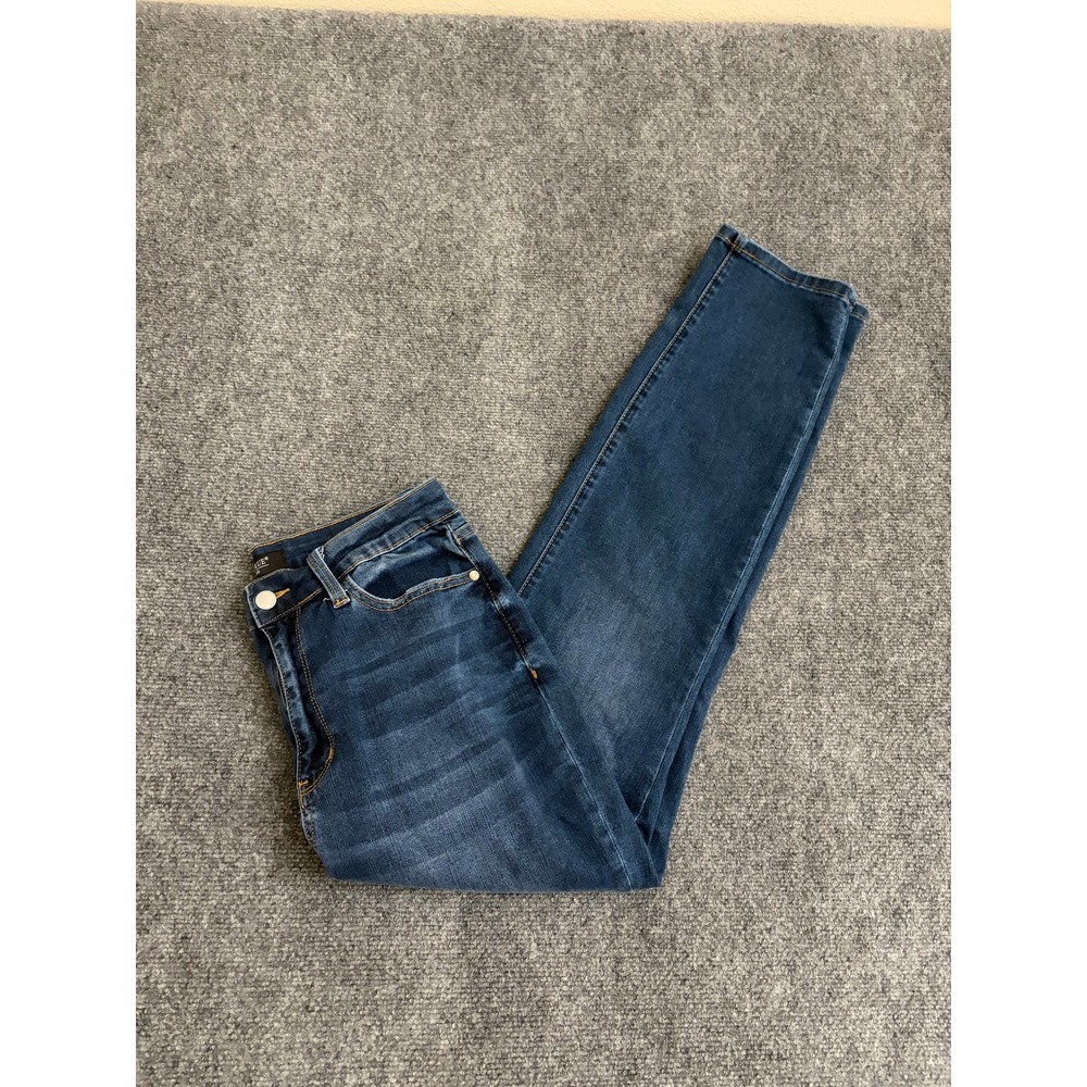 Judy Blue Boyfriend Jeans Dark Wash Stretch Straight Leg JB88608 Size 11/30